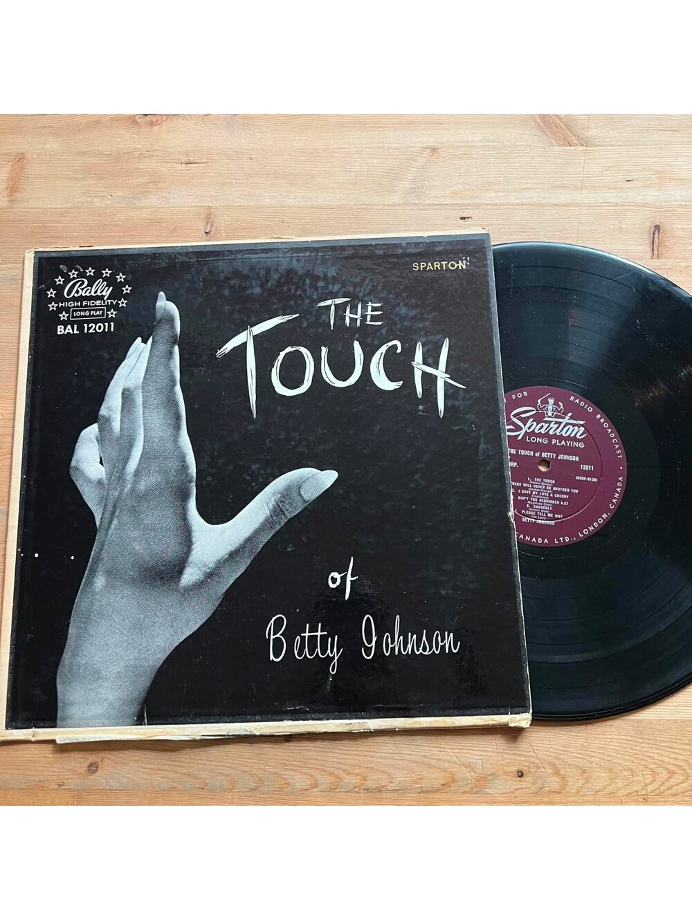 Betty Johnson - The Touch of Betty Johnson 33rpm VG+ VR22